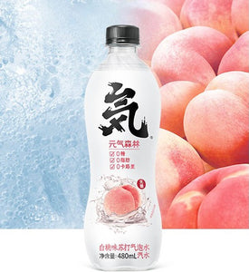 Genki Forest Sparkling Water (White Peach Flavour) 480ml *** <br> 元氣森林白桃味蘇打氣泡水
