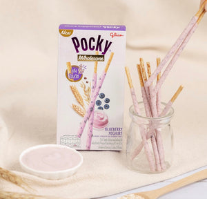 Glico (Thai) Pocky Wholesome Whole Wheat-Blueberry Yoghurt Biscuit Sticks 36g <br> 格力高 百奇全麥-藍莓優格