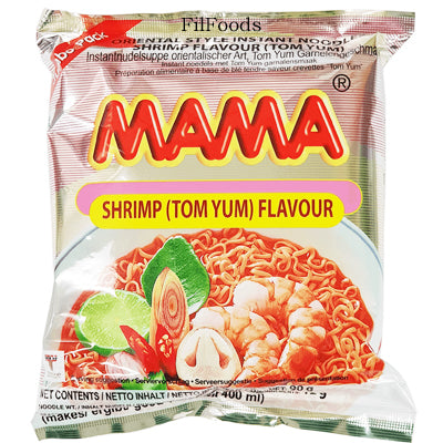 Mama Oriental Style Instant Noodle Shrimp Flavour (Tom Yum) Jumbo Pack 90g <br> 媽媽 冬蔭功即食麵 (特大裝)