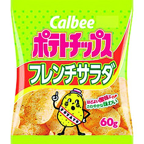 Calbee P/Chips - Salad Flavoured 60g *** <br> 卡樂B薯片(日版)-法式沙拉風味