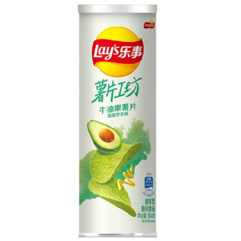 Lays Stax Avocado Crisps - Sweet Mustard Flavor 104g <br> 樂事薯片工坊 牛油果薯片清甜芥末味