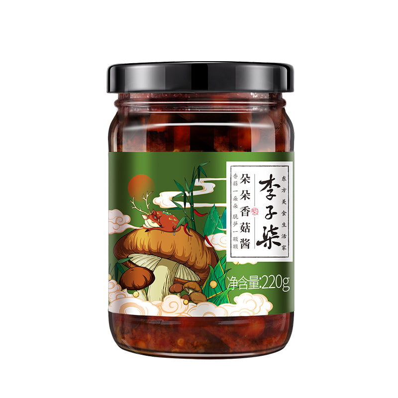 LZQ - Mushroom Sauce 220g <br> 李子柒朵朵香菇醬