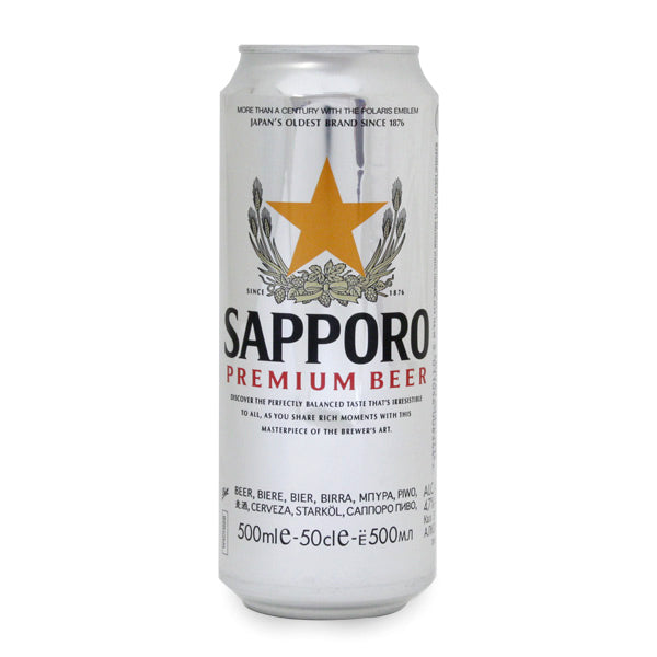Sapporo Premium Beer (Can) Alc. 4.7% 500ml ***