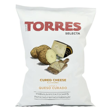Torres Cured Cheese Potato Crisps 150g ***