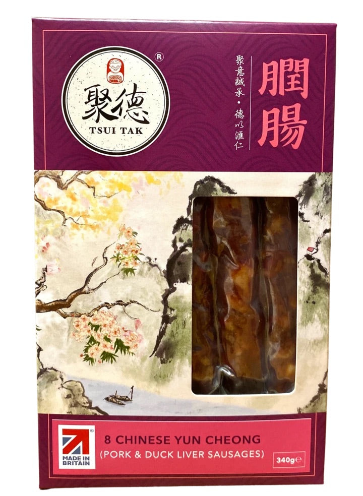 Tsui Tak Chinese Lap Cheong (Pork & Duck Liver Sausage) 340 <br> 聚德膶腸