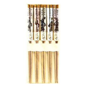 Chopsticks with Chinese Painting 5pairs *** <br> 筷子-彩繪 5對裝