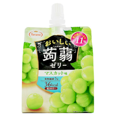 Tarami Muscat Flavoured Konjac Jelly Drink 150g *** <br> Tarami 美味蒟蒻果凍飲品 白葡萄味