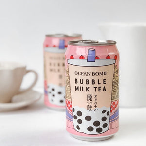 Y.H.B. Ocean Bomb Bubble Milk Tea Drink 330ml *** <br> Ocean Bomb 原味珍珠奶茶