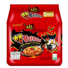 Load image into Gallery viewer, Samyang Double Spicy Hot Chicken Flavour Ramen 140g (5 Pack) &lt;br&gt; 三養 雙倍辣雞拉麵 5連包