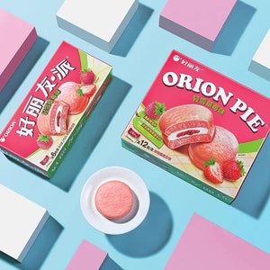 Orion Pie - Strawberry Flavour 12pieces 420g *** <br> 好麗友·派 - 輕雪草莓味