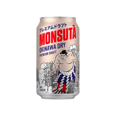 Monsutā Okinawa Dry Premium Draft Beer Alc.5% 350ml (Made in Japan) ***