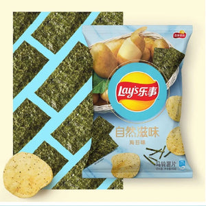 Lays Crisps - Seaweed 65g *** <br> 樂事薯片 自然滋味 海苔味