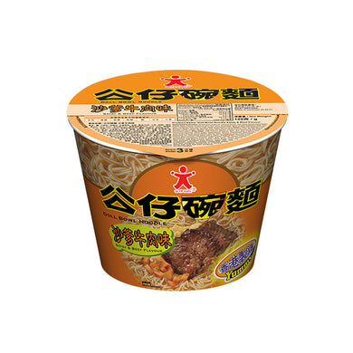 Doll Bowl Noodle Satay & Beef Flavour 120g <br> 公仔麵 公仔碗麵沙爹牛肉味
