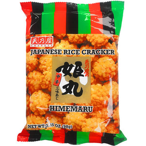 Amanoya Himemaru Japanese Rice Crackers - Medium Hot Spiced 98g <br> 天乃屋姬丸迷你米餅 - 中辣