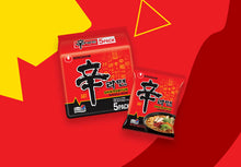 Load image into Gallery viewer, Nongshim Shin Ramyun Noodle Soup - Gourmet Spicy 120g (5 Pack) &lt;br&gt; 農心辛辣麵 五連包