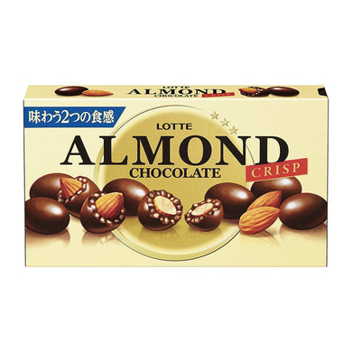 Lotte Almond Chocolate with Crunchy Malt Puff 89g *** <br> 樂天 脆脆杏仁巧克力