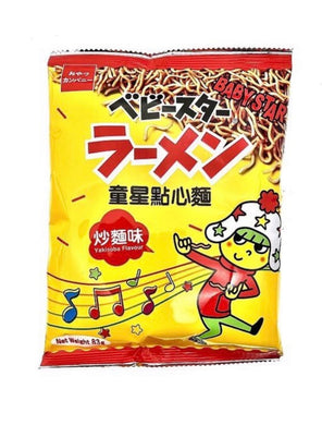 Baby Star Ramen Snack Yakisoba Flavor 83g <br> 童星點心麵 日式炒麵味