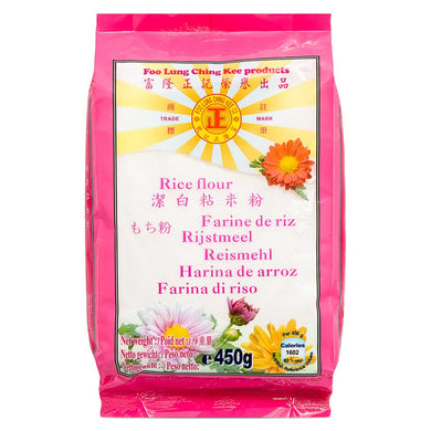 Foo Lung Ching Kee Rice Flour 450g <br> 富隆正記 潔白粘米粉