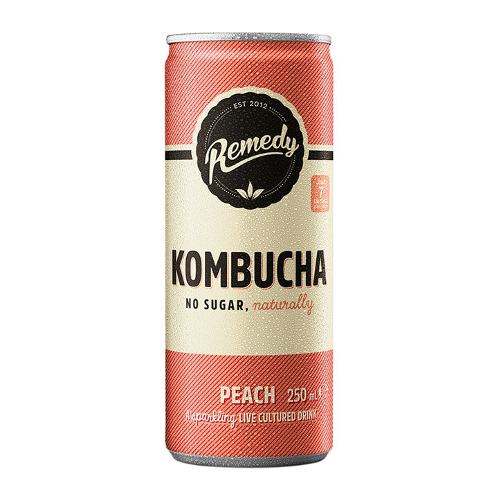 Remedy Kombucha - Peach 250ml BBD31/3/2023 ***