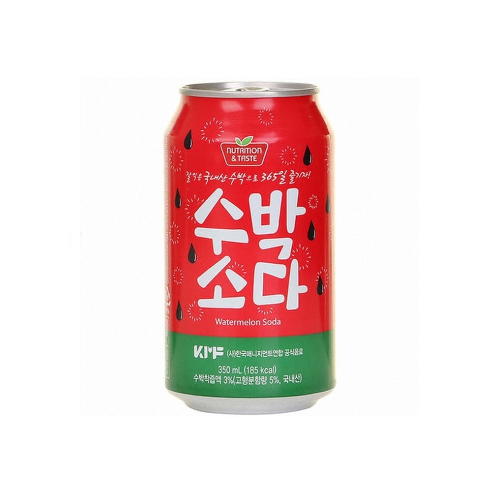 Samjin Watermelon Soda 350ml *** <br> Samjin 西瓜味汽水