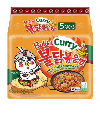 Samyang Hot Chicken Flavor Ramen - Curry 140g (5 Pack) <br> 三養 咖哩辣雞拉麵 5連包