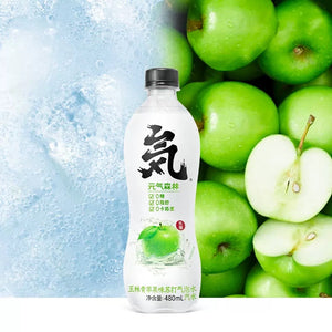 Genki Forest Sparkling Water (Green Apple Flavour) 480ml *** <br> 元氣森林青蘋果味蘇打氣泡水