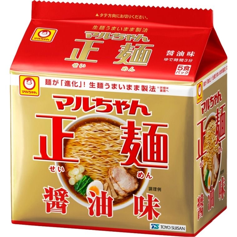 Toyo Suisan Maruchan Seimen Soy Sauce Ramen Noodle 525g 5pack <br> Maruchan 正麵醬油味