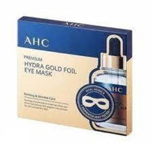 將圖片載入圖庫檢視器 AHC Premium Hydra Gold Foil Firming Eye Mask 5pcs&lt;br&gt;AHC 黄金蒸汽补水眼膜