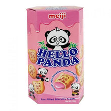Load image into Gallery viewer, Meiji Hello Panda-Strawberry 50g &lt;br&gt; 明治熊貓草莓味
