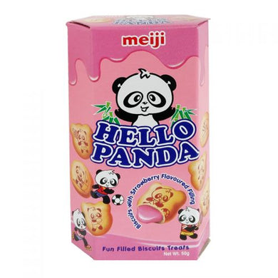 Meiji Hello Panda-Strawberry 50g <br> 明治熊貓草莓味