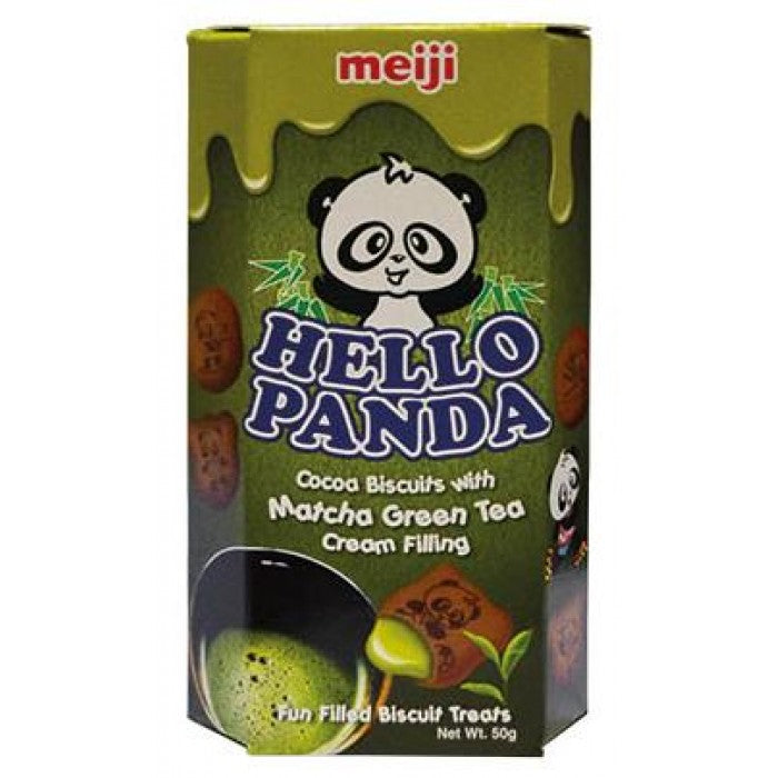 Meiji Hello Panda-Matcha 50g <br> 明治熊貓抹茶味
