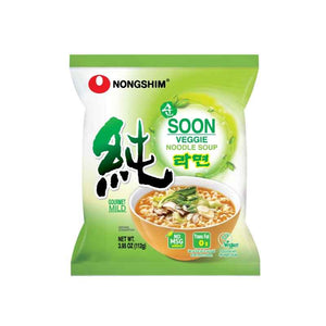 Nongshim Soon Veggie Ramyun Noodle Soup 112g <br> 農心蔬菜拉麵