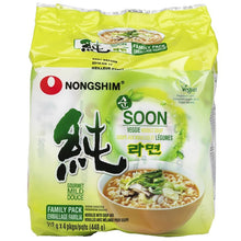 Load image into Gallery viewer, Nongshim Soon Veggie Ramyun Noodle Soup 112g (5 Pack) &lt;br&gt; 農心蔬菜拉麵 (5連包)