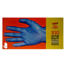 Load image into Gallery viewer, Non Sterile Disposable Vinyl Gloves Ambidextrous Medium 100 Clear **